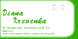 diana krevenka business card